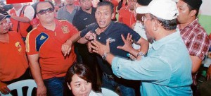 Azman Jaafar, who is believed to have started the fracas.